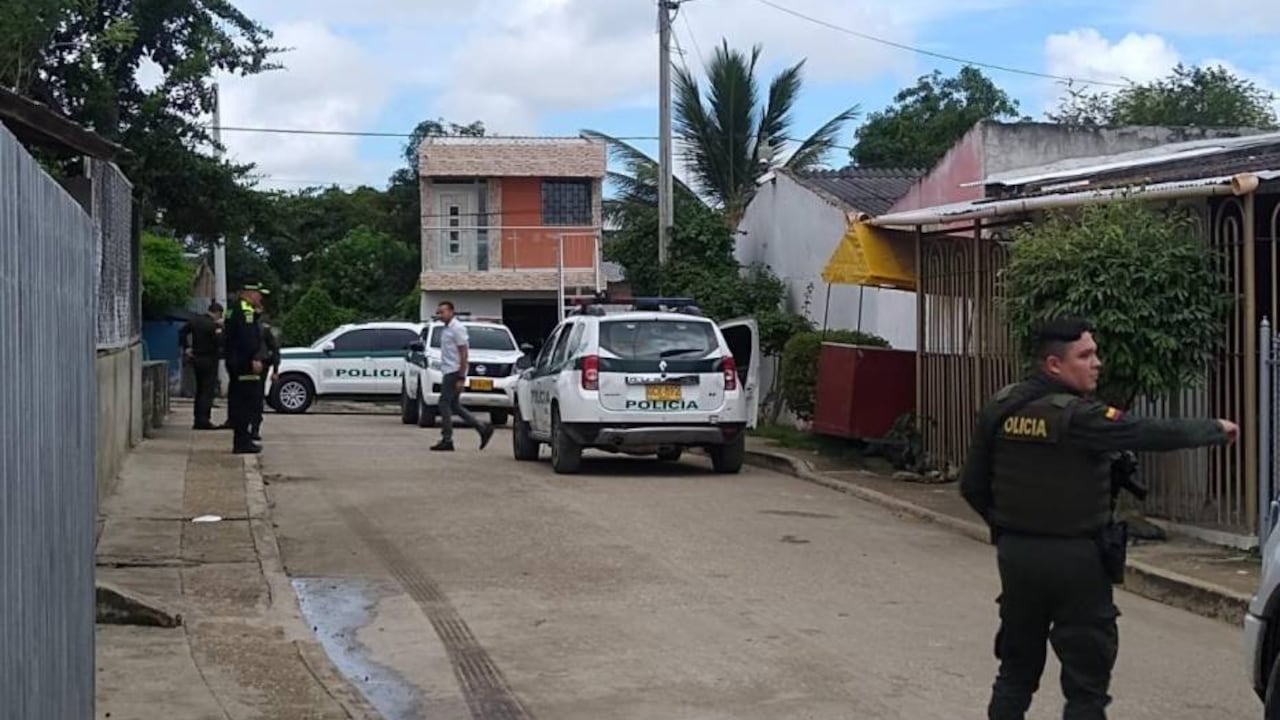 Imagen después de un atentado contra policías en Sucre