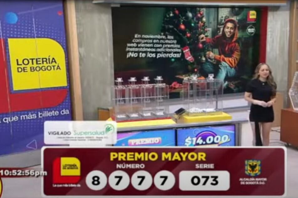 Resultado del sorteo 2767 de la lotería de Bogotá