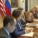 Reunión del Gobierno colombiano con el presidente Joe Biden