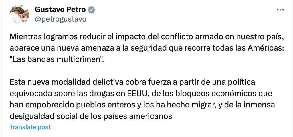 Trino de Gustavo Petro