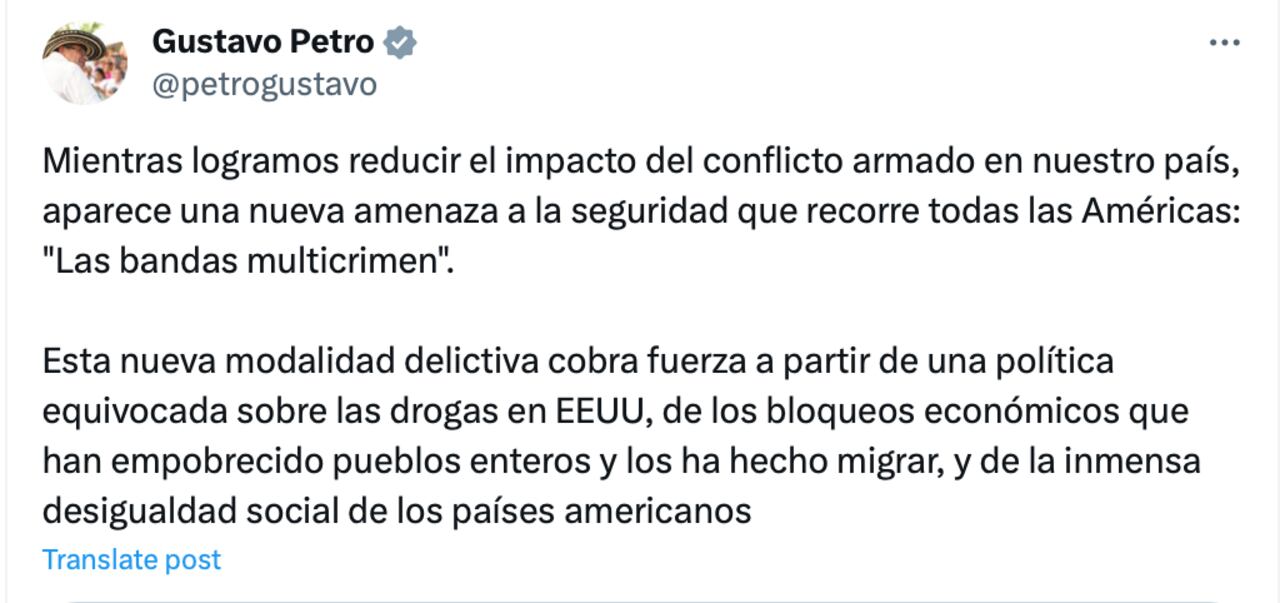 Trino de Gustavo Petro