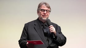 Guillermo del Toro attends the Headline Gala screening of Netflix's "Frankenstein" during the 69th BFI London Film Festival at The Royal Festival Hall on October 13th, 2025 in London, England. (Photo by StillMoving.Net for Netflix)