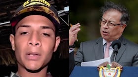 Alias Bendito Menor y el expresidente Gustavo Petro.
