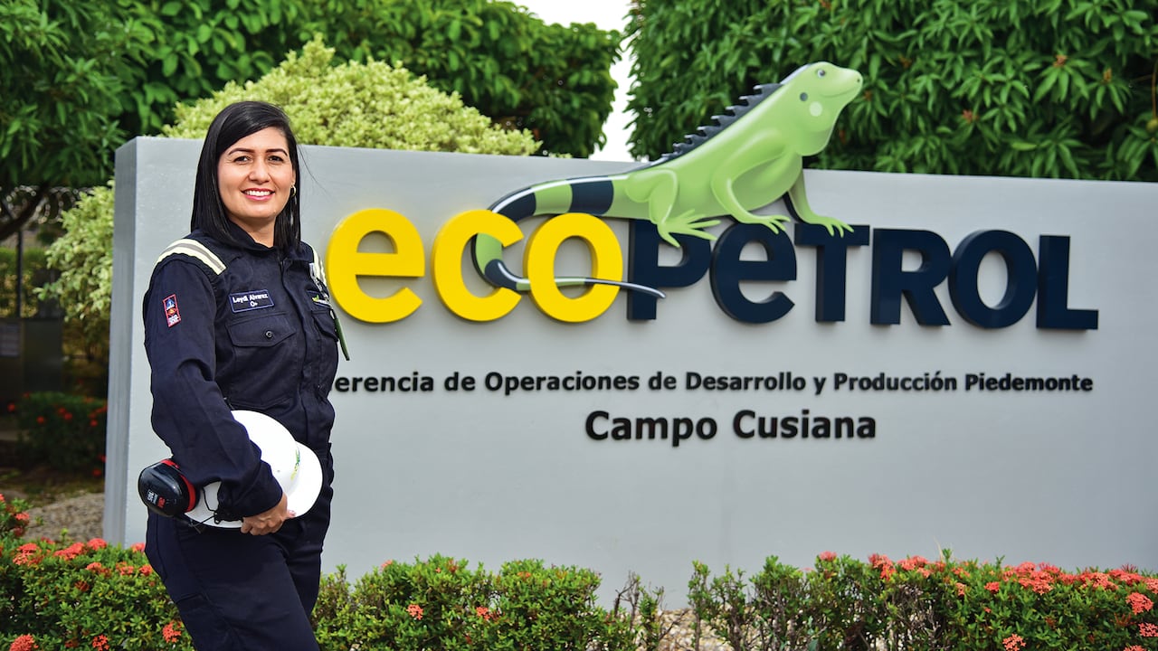 Leydi Álvarez Roa, técnica de producción de la Coordinación de Producción y Plantas de Cusiana, en Tauramena, Casanare.