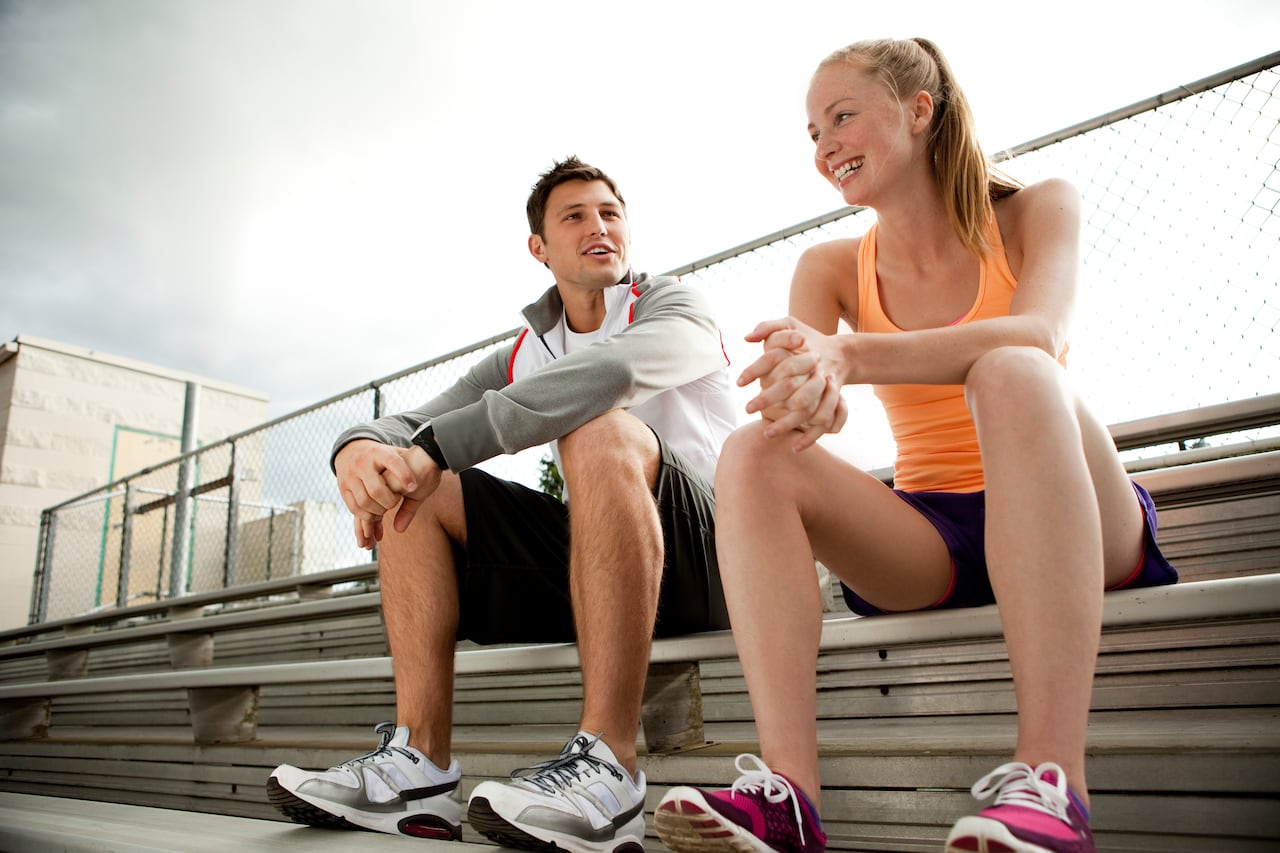 Pareja haciendo ejercicio