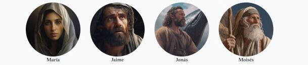 La herramienta tiene variedad de personajes bíblicos con los que puede conversar.