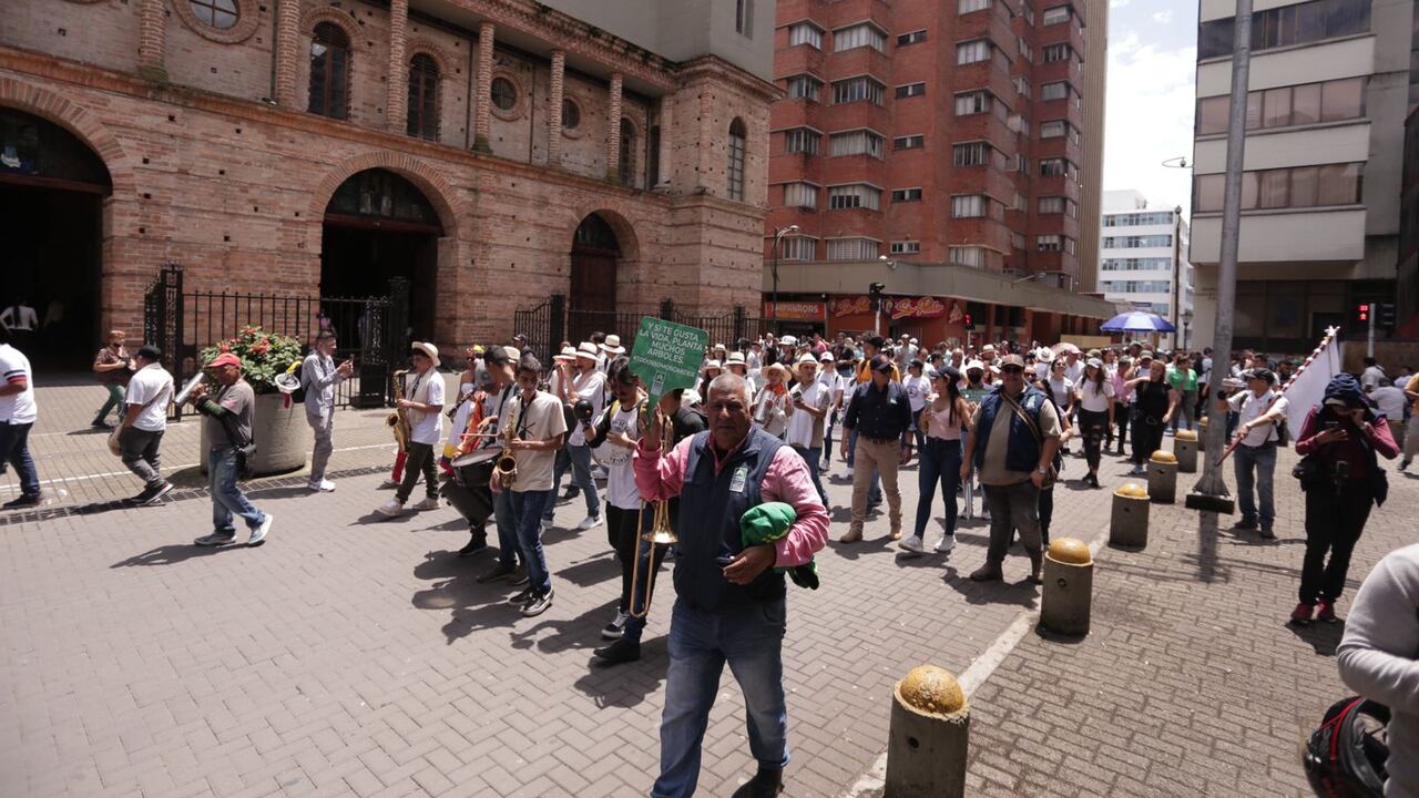 Manifestación contra la minería en Pereira, Risaralda.