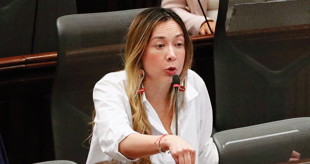 La congresista Katherine Miranda tiene opción de convertirse en la próxima presidenta de la Cámara, pero tiene en contra al Gobierno.