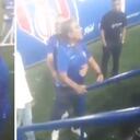 Jorge Luis Pinto se vio alterado tras los ataques de la hinchada del Unión