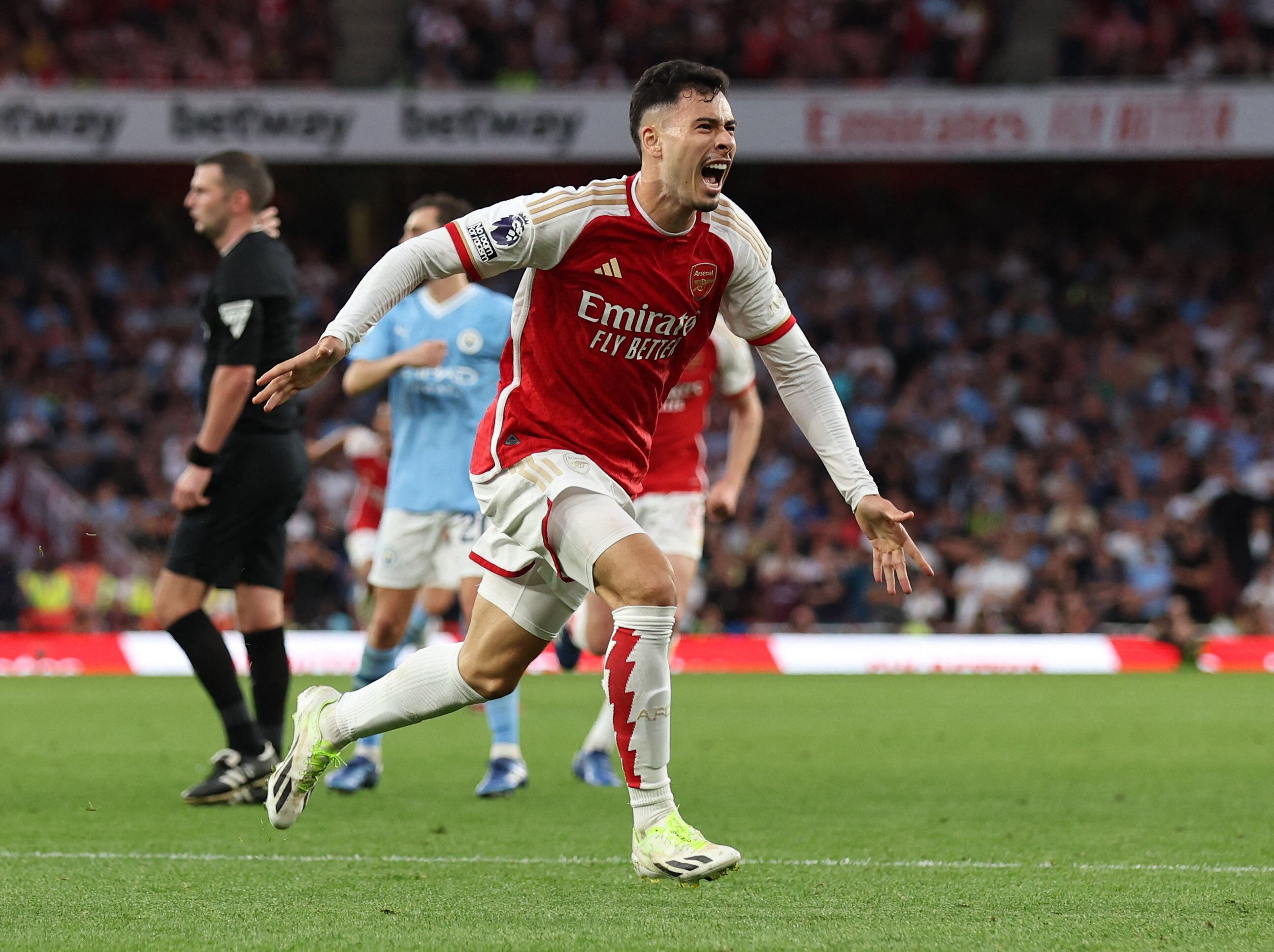 Gabriel Martinelli hizo el único gol del partido.