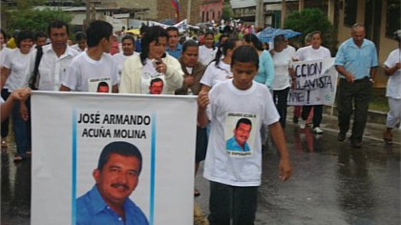 Varias marchas se han hecho para pedir la libertad de Armando Acuña.