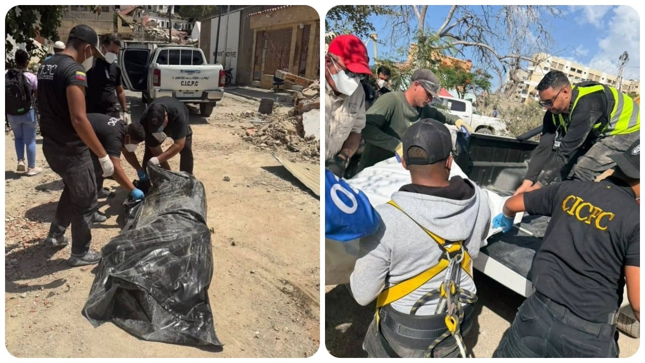 Continúa el rescate tras los terremotos que azotaron a La Guaira, Venezuela.