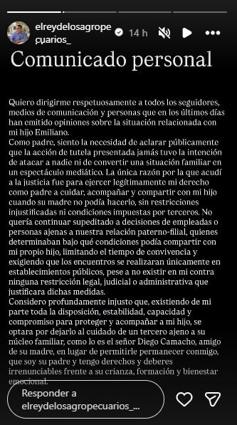 Juan David Tejada, ex de Aida Victoria.