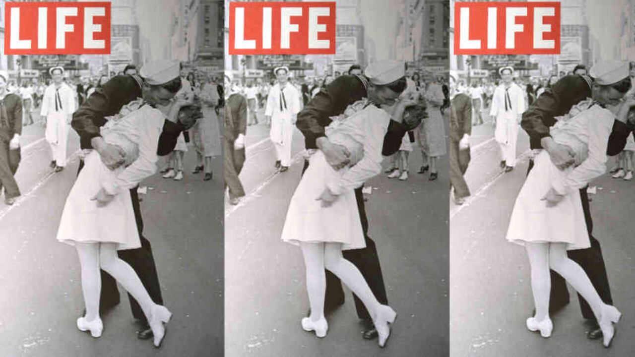 El beso en Times Square logró ser la portada de la revista Life.