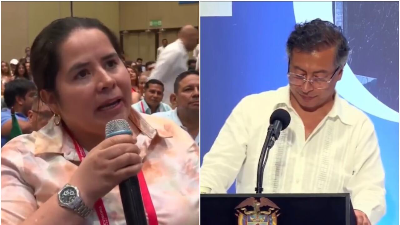 Alcaldesa Ana Dolorez y el presidente Gustavo Petro.