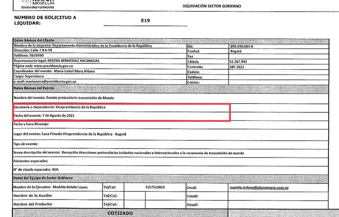 Nuevo escándalo en gastos del Gobierno Petro: fiesta de posesión superó los 60 millones de pesos.