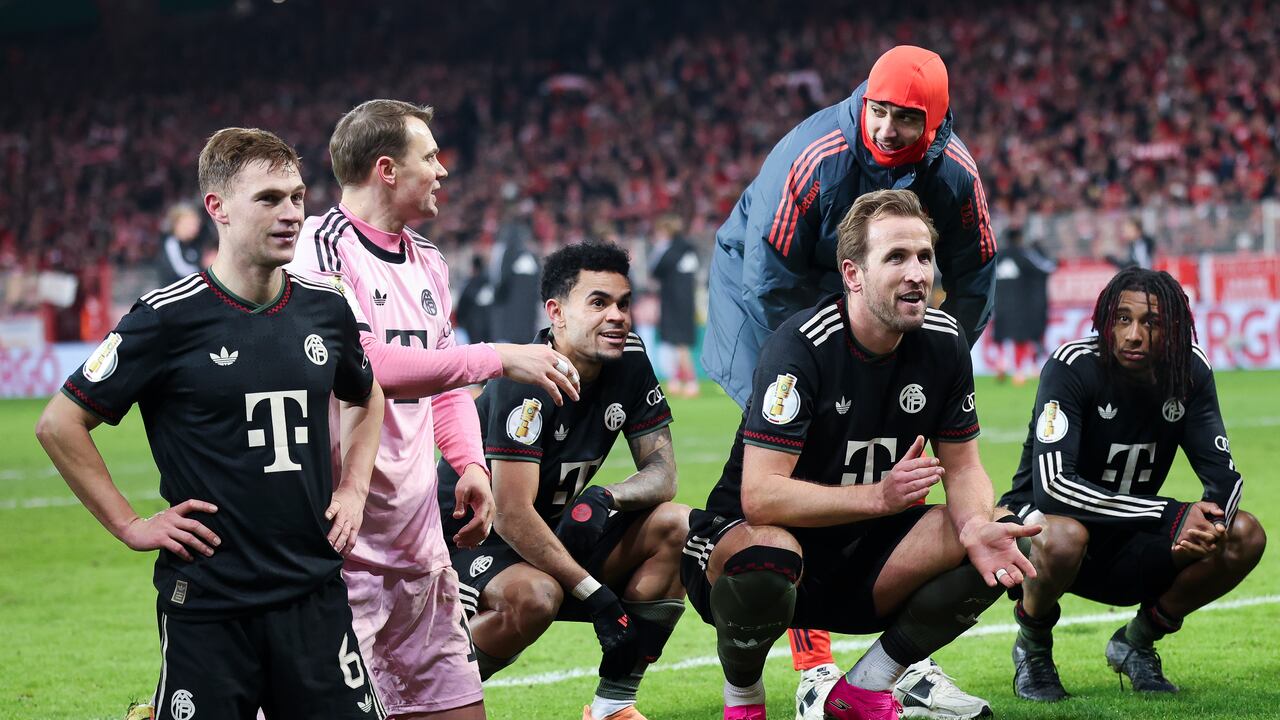 Joshua Kimmich, Manuel Neuer, Luis Diaz, Harry Kane y Michael Olise, figuras del Bayern Múnich.