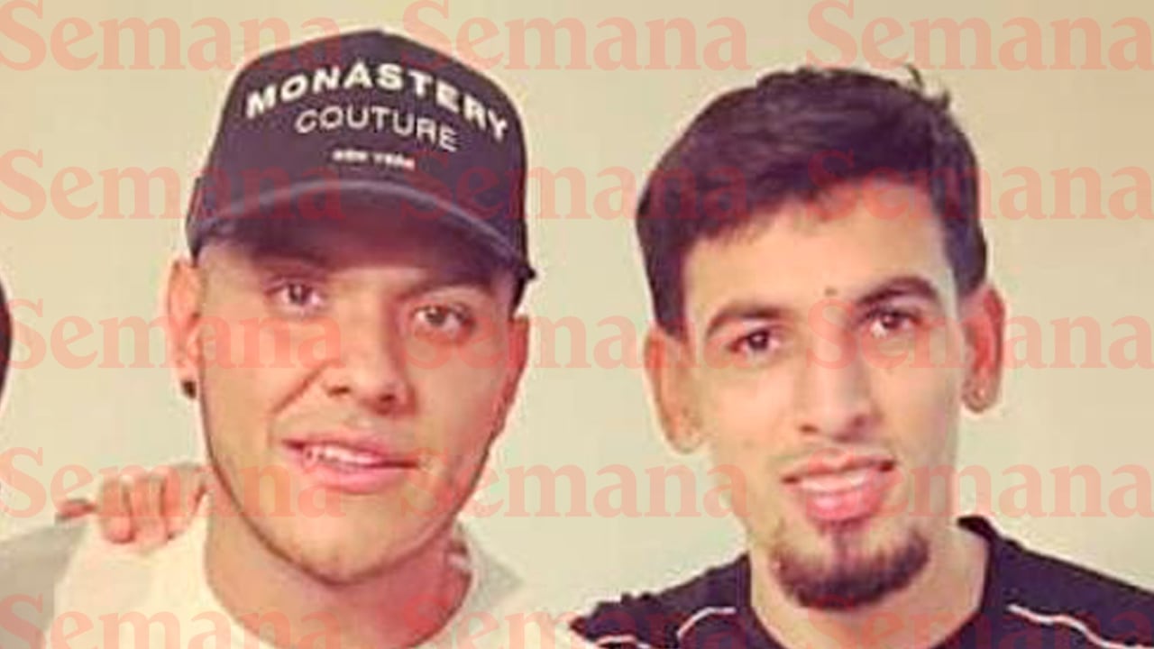 Daniel Muños y Sebastián Ríos, su entrañable amigo que murió por causas naturales.