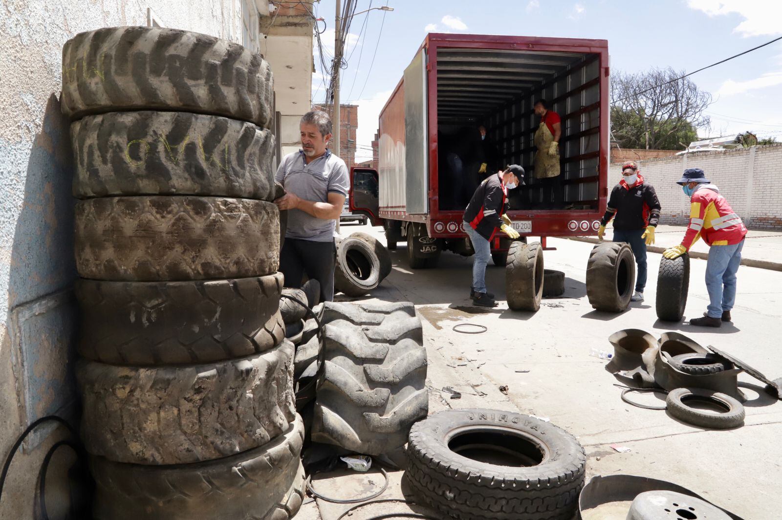 Disposición de llantas en Bogotá