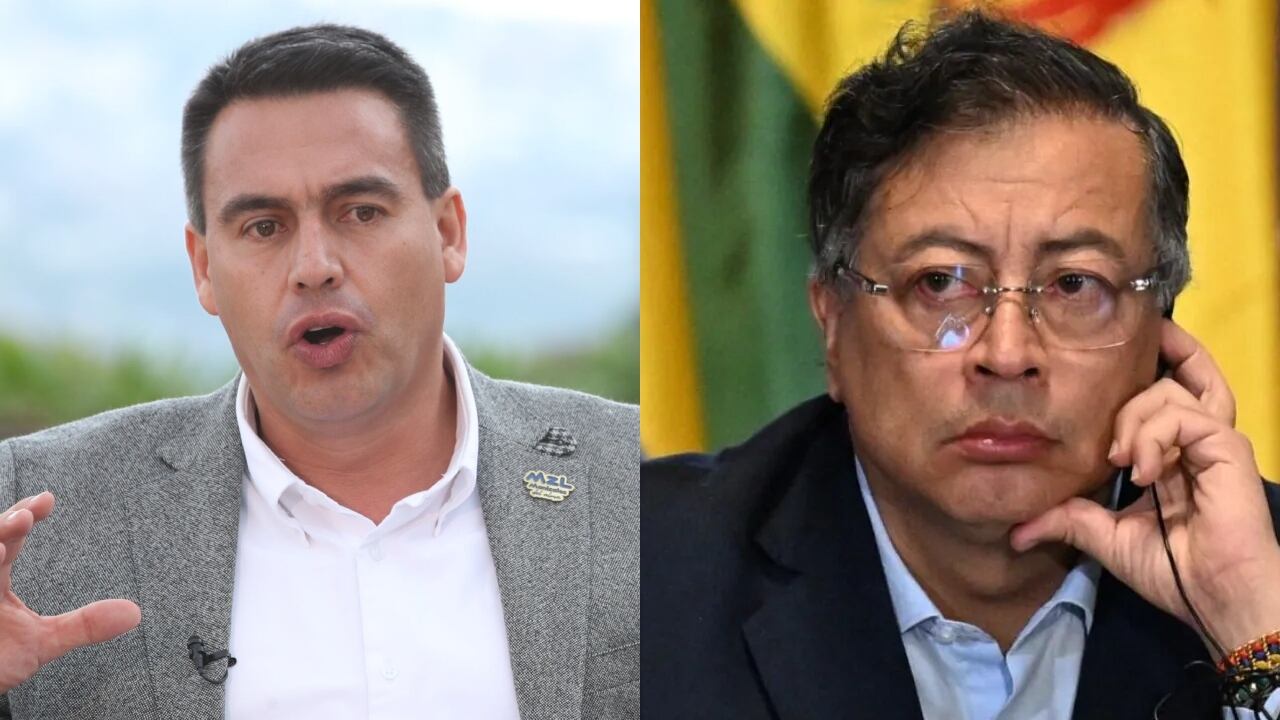Jorge Eduardo Rojas, alcalde de Manizales, y el presidente Gustavo Petro.