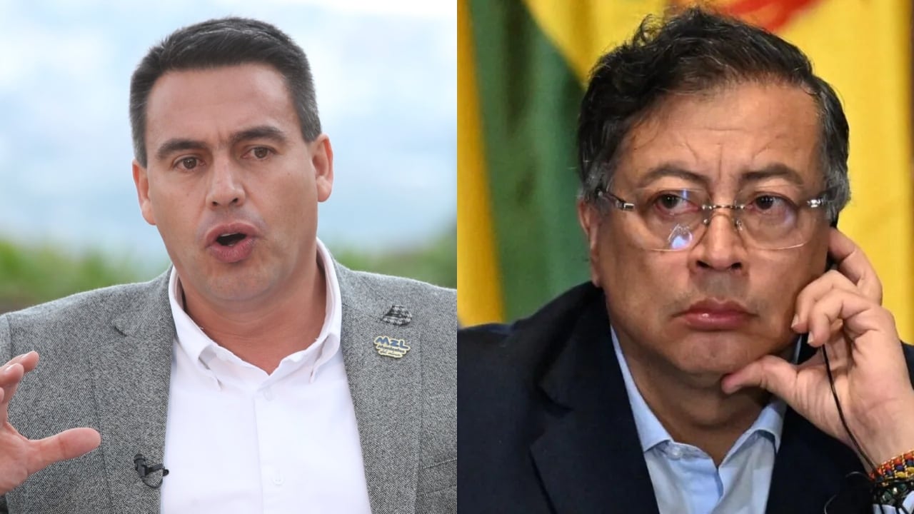 Jorge Eduardo Rojas, alcalde de Manizales, y el presidente Gustavo Petro.