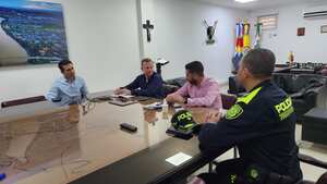 Llegó a Montería el director del Gaula de la Policía Nacional, coronel Gelber Cortés.