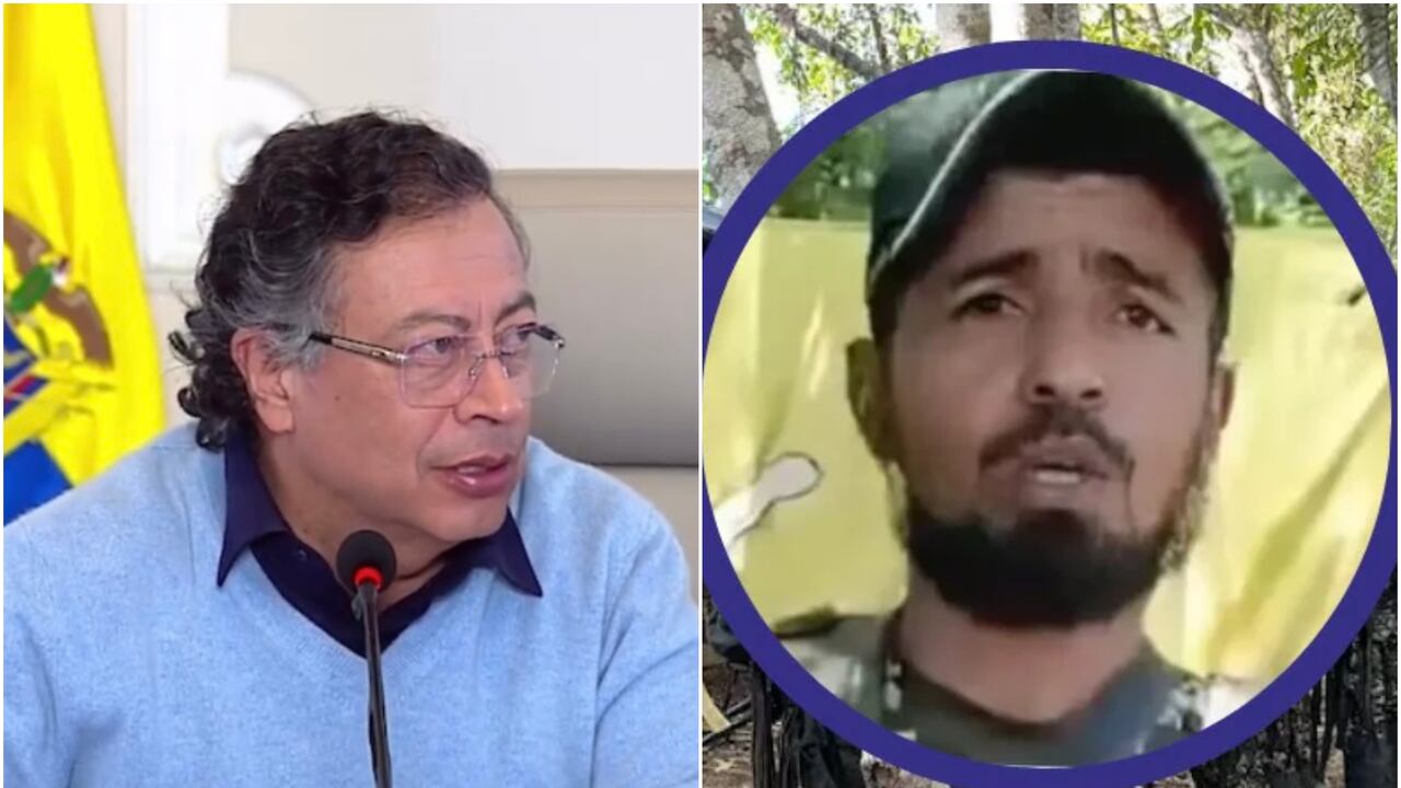 Gustavo Petro y alias Mocho Olmedo.