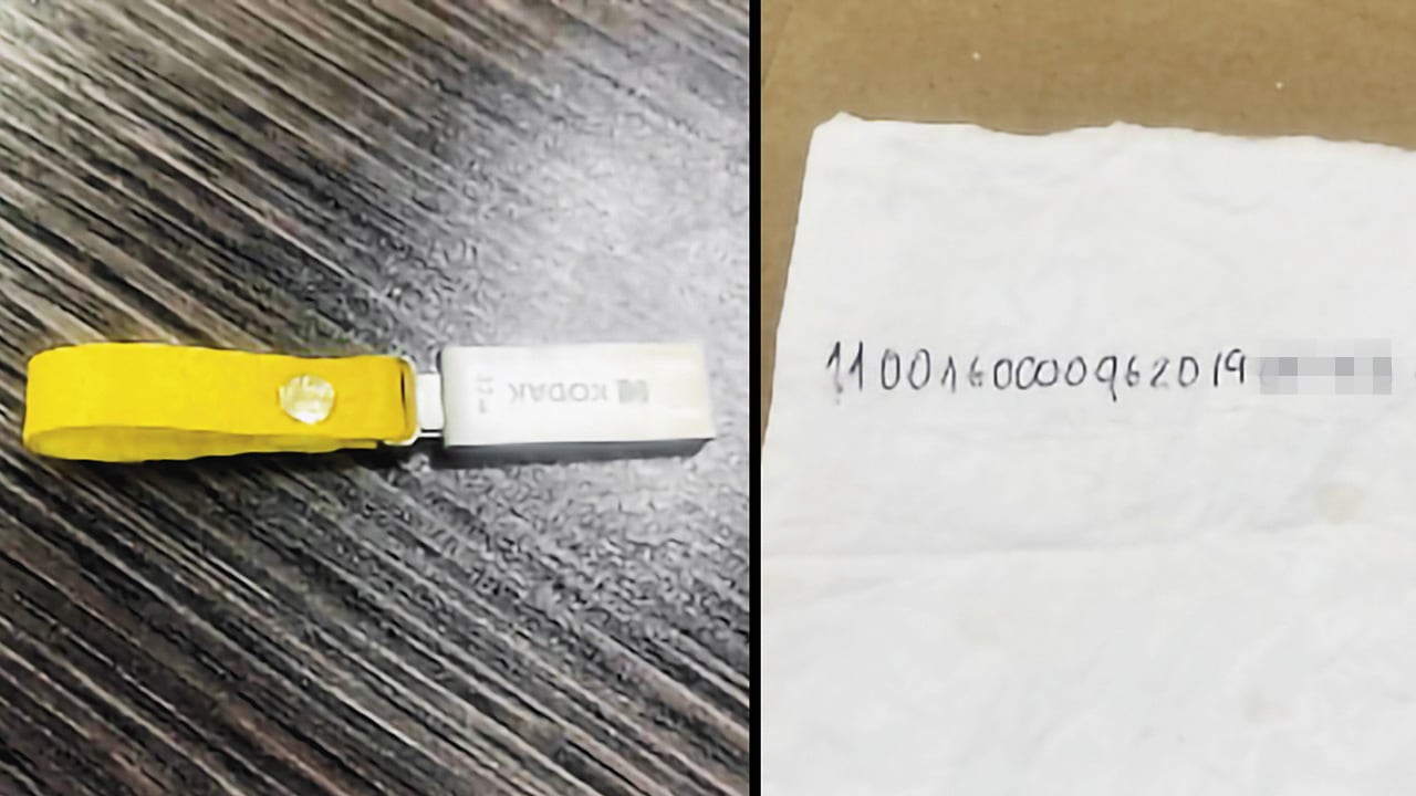 El expediente fue entregado a las víctimas en una USB y el número de proceso en una servilleta.