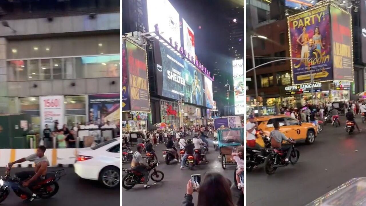 Sin placas y en pleno Times Square, ciudadanos latinos atacan la tranquilidad de los turistas