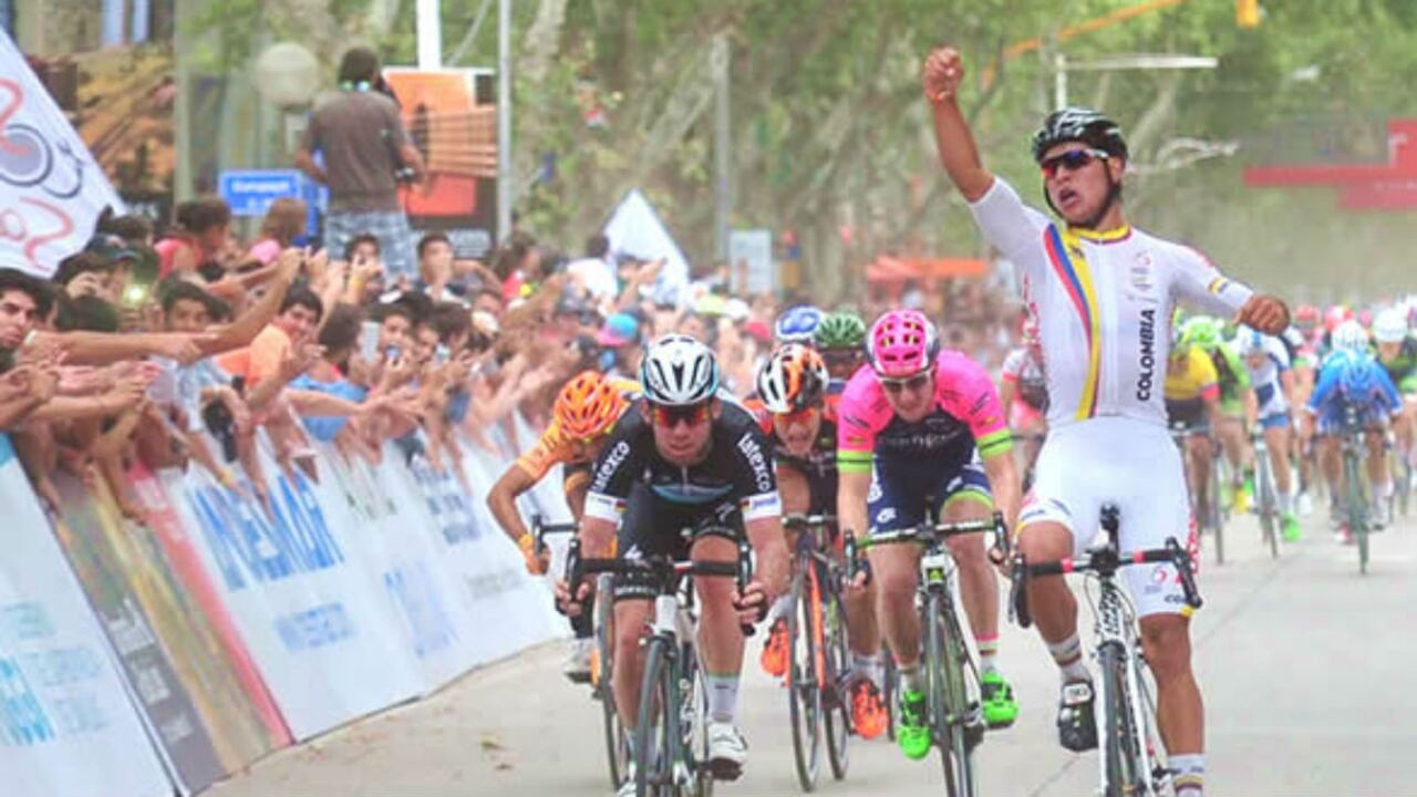 El pedalista Fernando Gaviria ganó la primera etapa del Tour de San Luis.