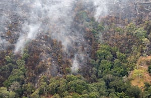 Los estragos que dejan incendios en el departamento de Santander.