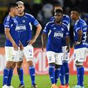 Millonarios, decepcionado tras su empate ante América MG en Bogotá.