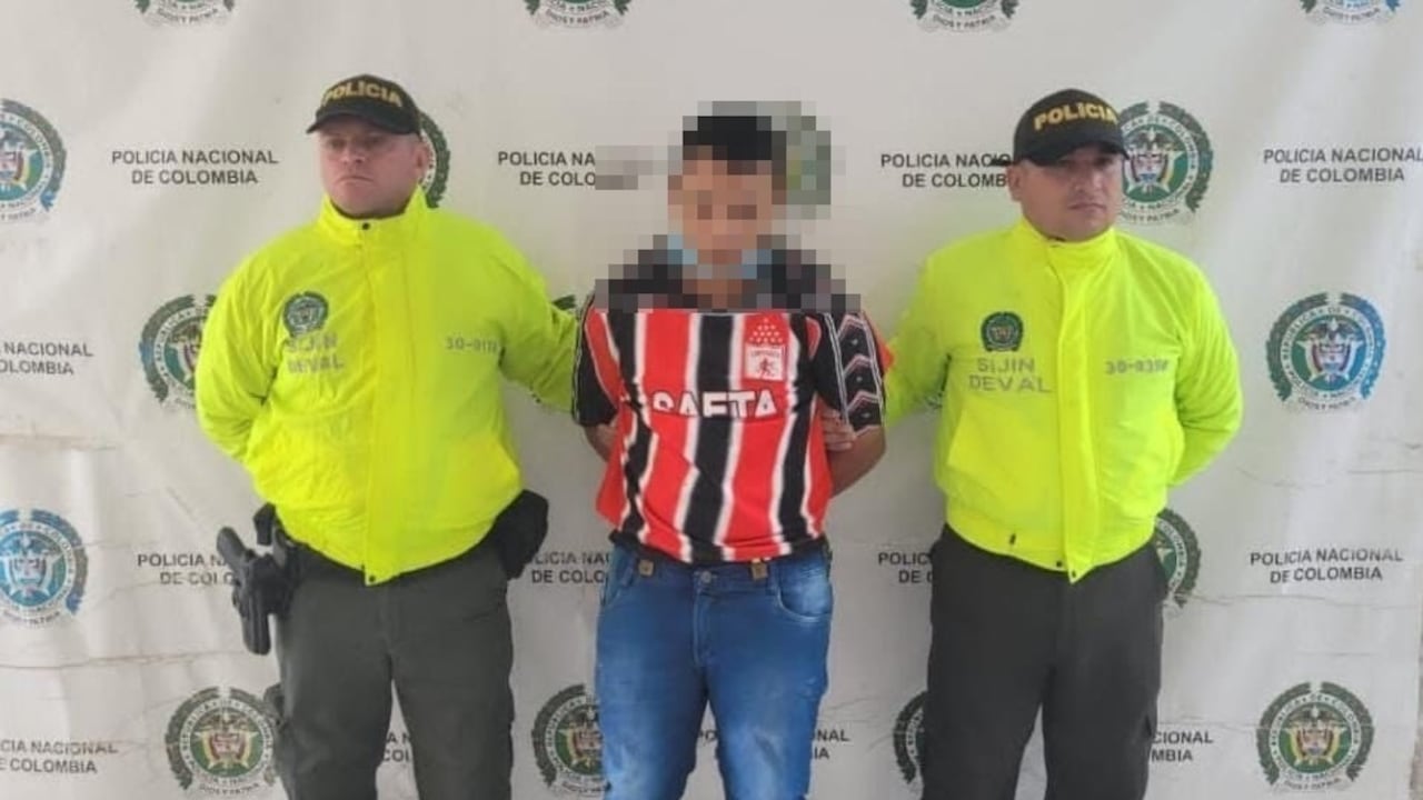 Brahyan Andrés Sabogal Cifuentes, conocido como alias Chamón, fue capturado en Roldanillo, Valle del Cauca.