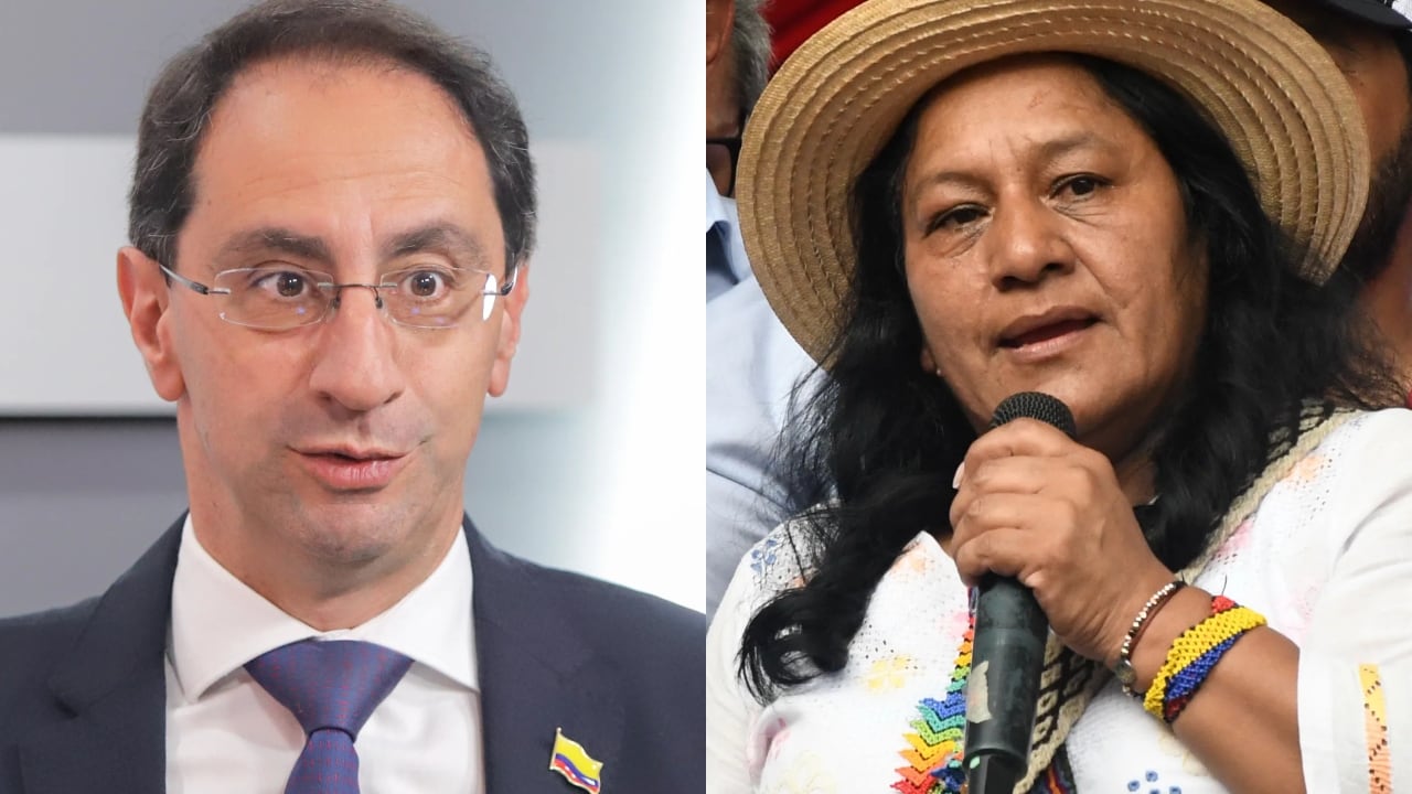 José Manuel Restrepo y Aida Quilcué.