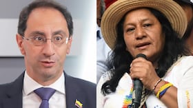 José Manuel Restrepo y Aida Quilcué.