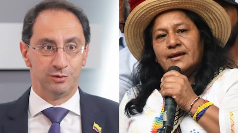José Manuel Restrepo y Aida Quilcué.