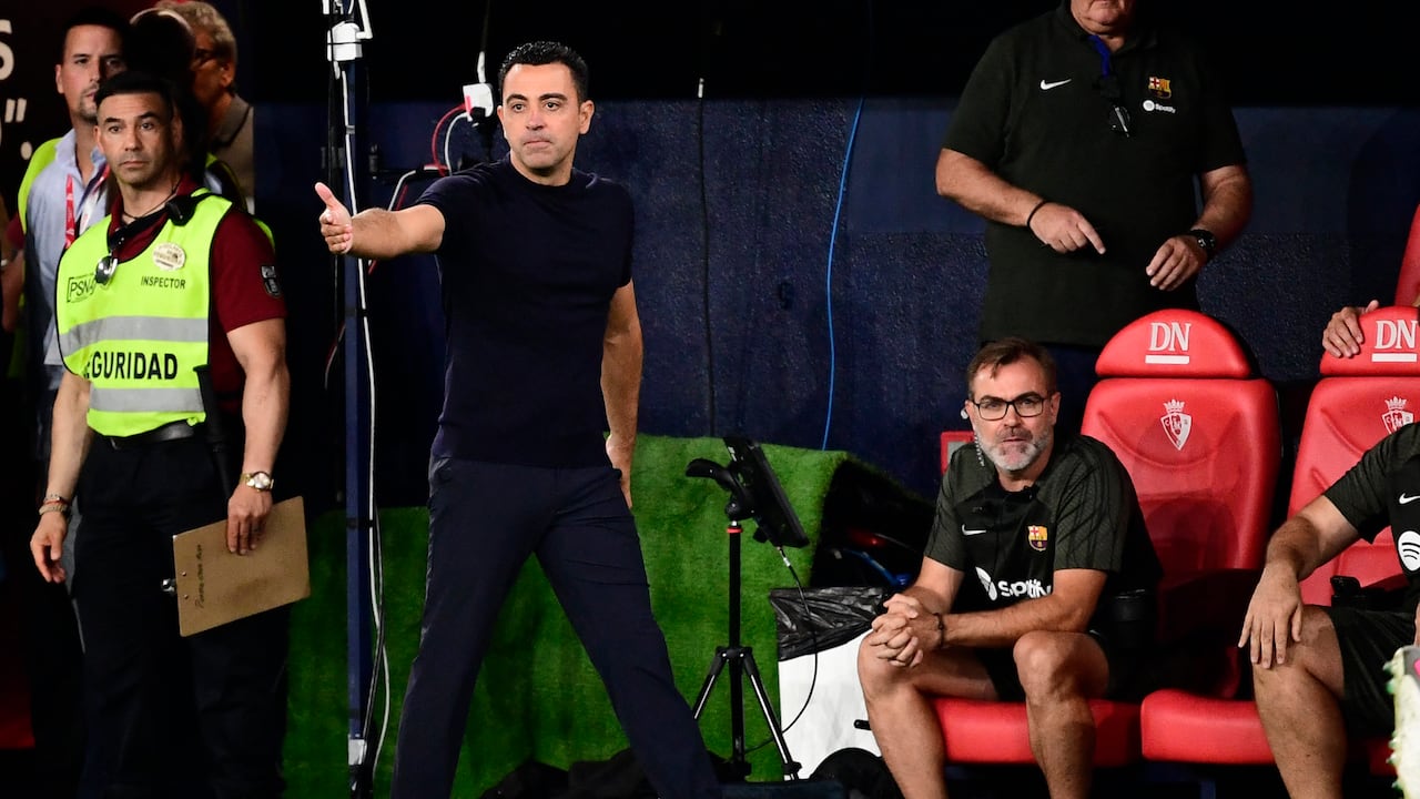 Xavi, DT del Barcelona.