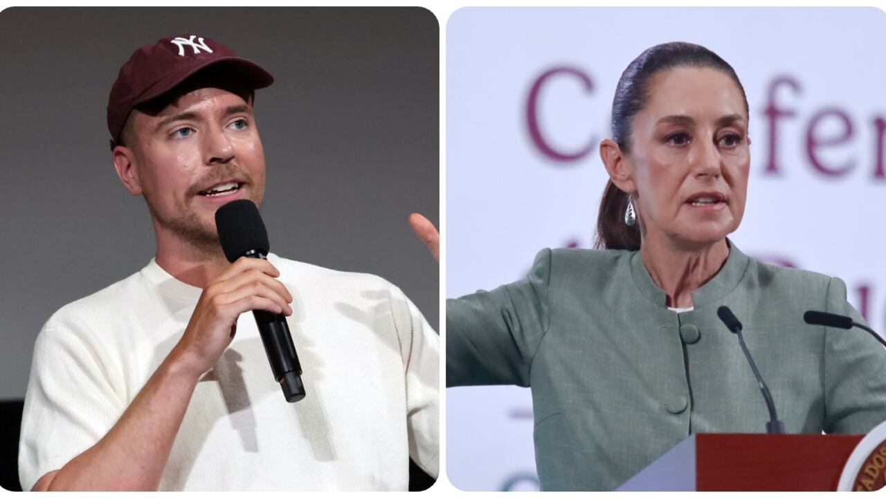 Mr.Beast y la presidenta de México, Claudia Sheinbaum