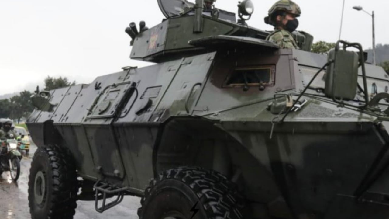 Militares en Bogotá