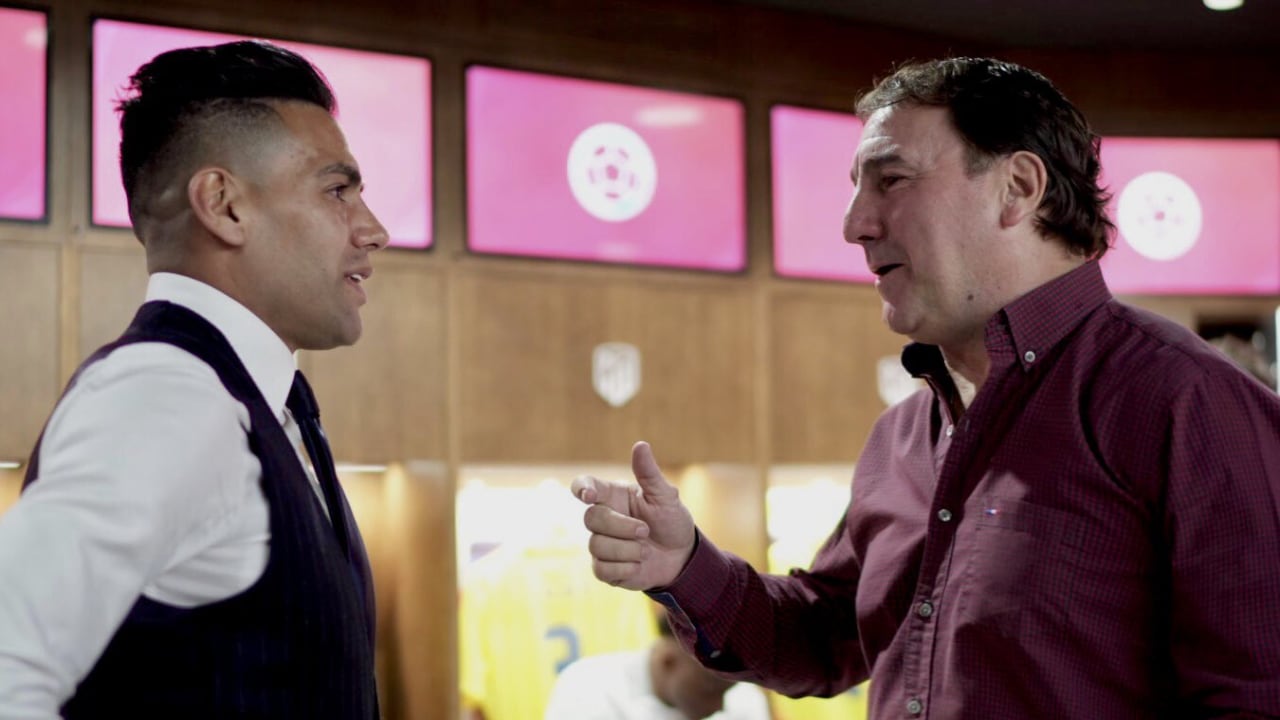 Falcao y Néstor Lorenzo en la Selección Colombia