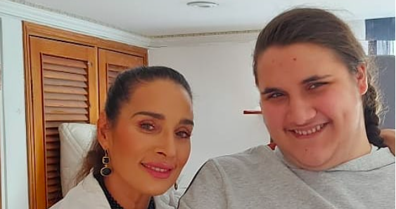 Luly Bossa y su hijo