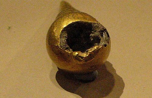 Caracol de la cultura Tairona. Detalle.