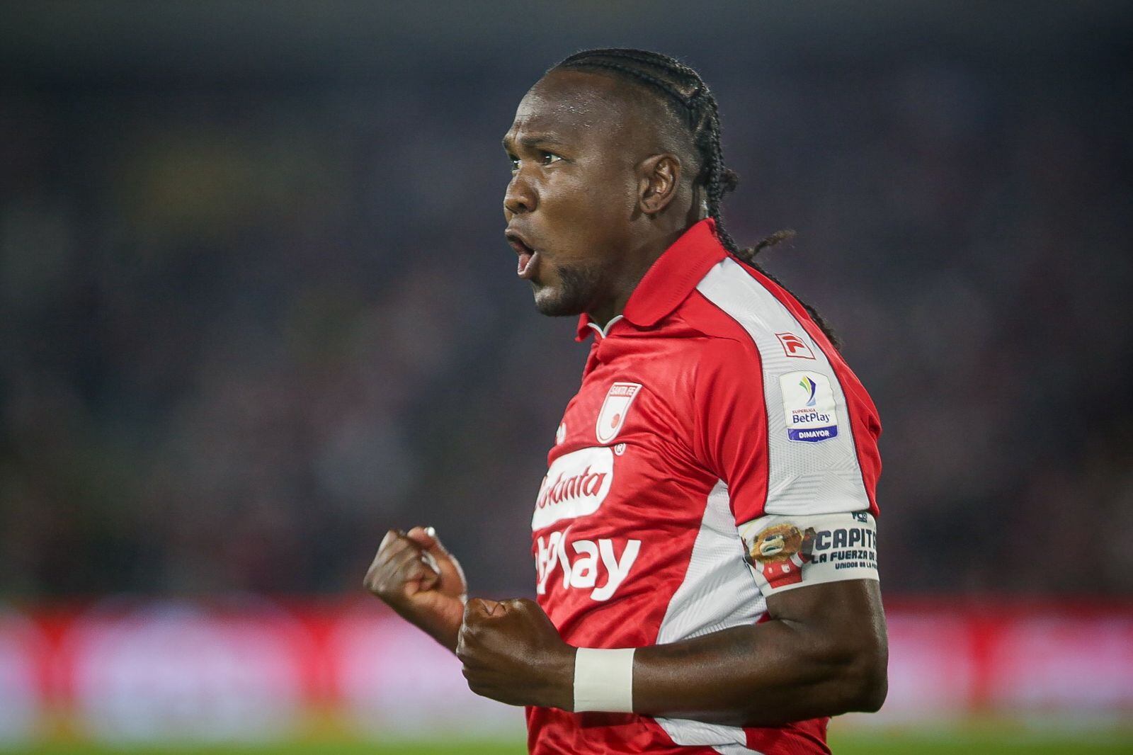 Hugo Rodallega, autor de uno de los golazos de Independiente Santa Fe.