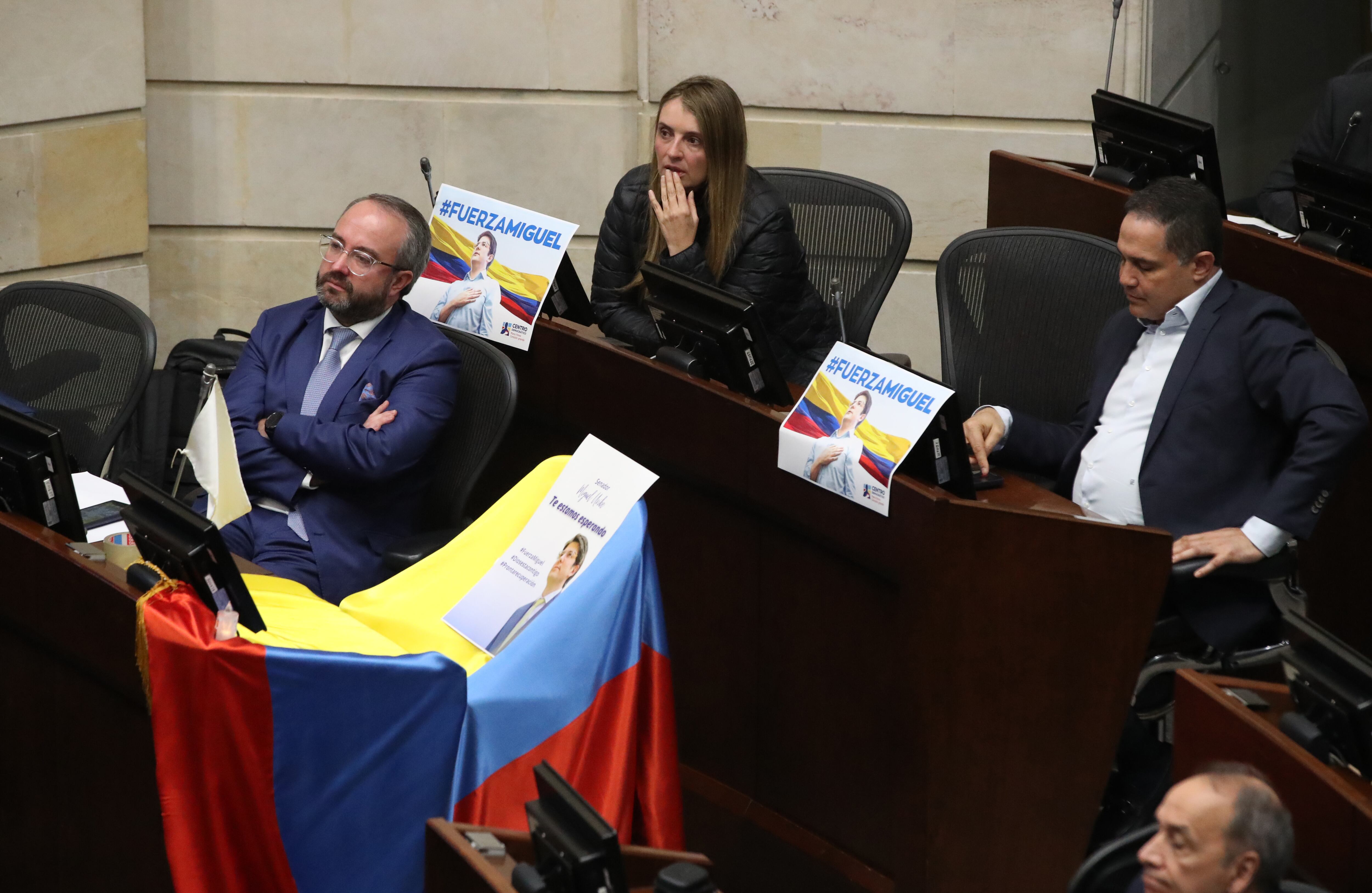 Curul del Senador Miguel Uribe Turbay