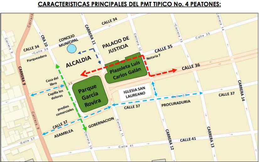 Así pueden transitar los peatones.