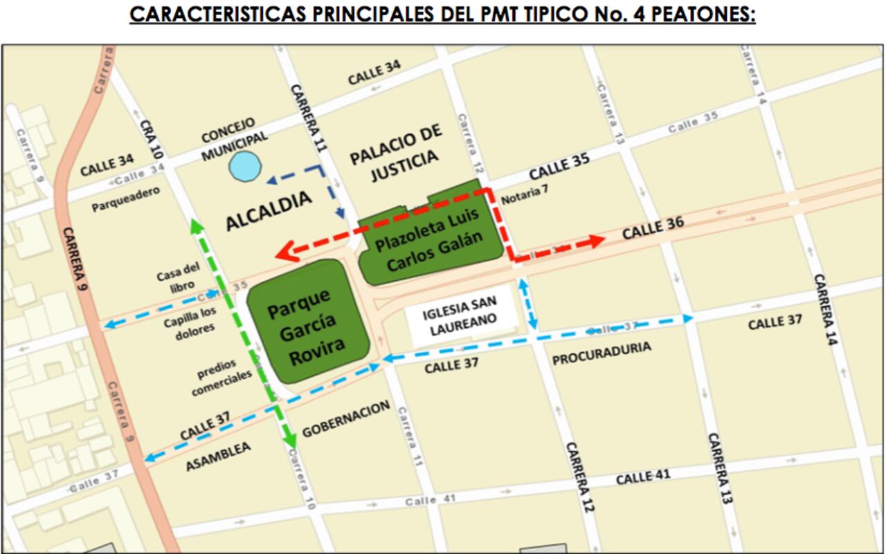 Así pueden transitar los peatones.