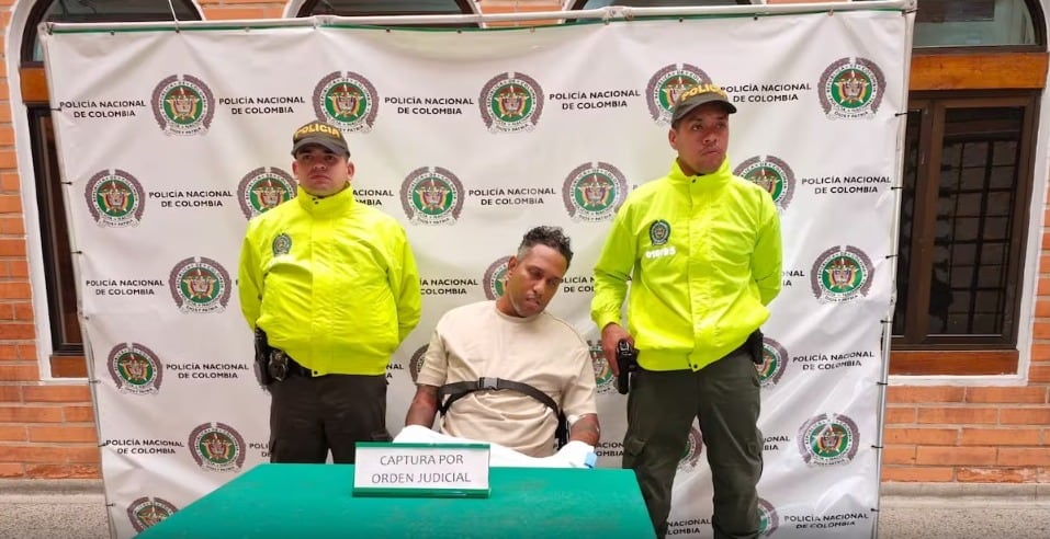 Alias Gordo 40, quien fue capturado en Medellín.