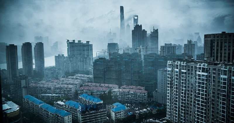 Contaminación del aire en una gran ciudad 