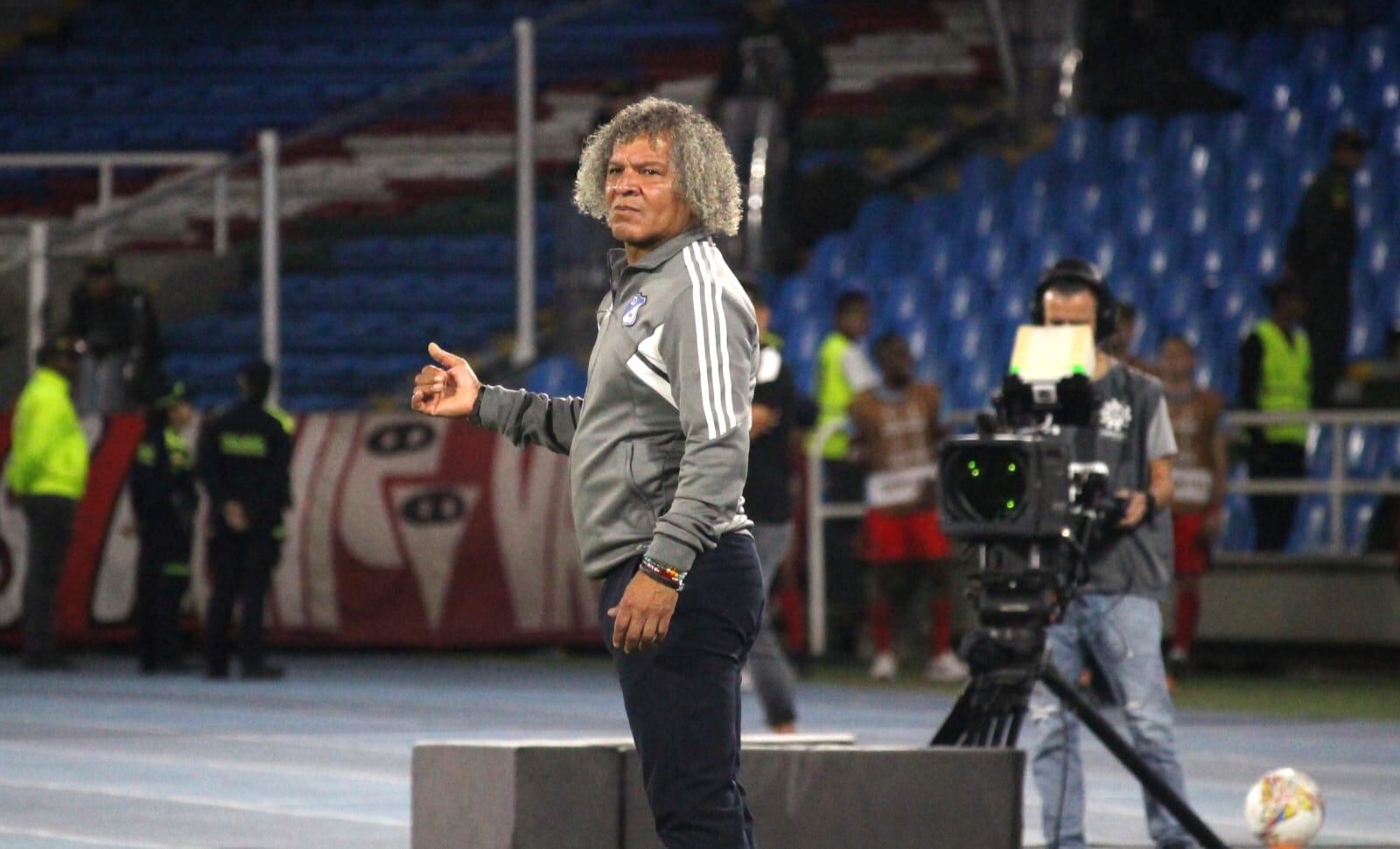 Imagen del partido entre América de Cali y Millonarios por la quinta fecha de los cuadrangulares semifinales del segundo semestre de la Liga colombiana 2023.