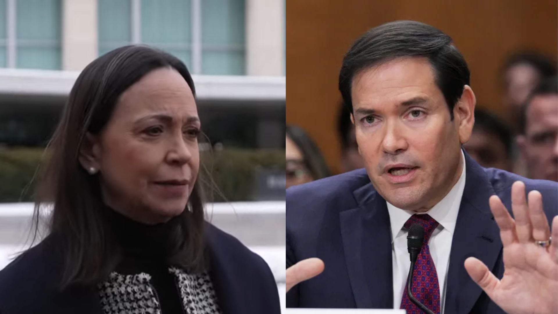 María Corina Machado habló tras diálogo con Marco Rubio